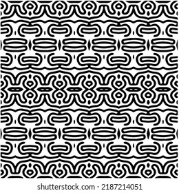 Design seamless monochrome geometric pattern. Abstract background. Vector art.Perfect for site backdrop, wrapping paper, wallpaper, textile and surface design. 