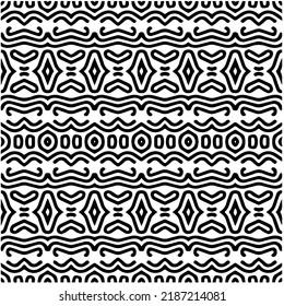 Design seamless monochrome geometric pattern. Abstract background. Vector art.Perfect for site backdrop, wrapping paper, wallpaper, textile and surface design. 