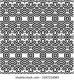 Design seamless monochrome geometric pattern. Abstract background. Vector art.Perfect for site backdrop, wrapping paper, wallpaper, textile and surface design. 
