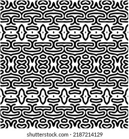 Entwurf nahtloser monochromer geometrischer Muster. Abstrakter Hintergrund. Vector art.Perfekt für Website-Hintergrund, Wickelpapier, Tapete, Textil und Oberflächendesign. 