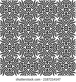 Design seamless monochrome geometric pattern. Abstract background. Vector art.Perfect for site backdrop, wrapping paper, wallpaper, textile and surface design. 