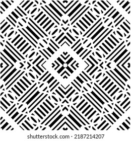 Entwurf nahtloser monochromer geometrischer Muster. Abstrakter Hintergrund. Vector art.Perfekt für Website-Hintergrund, Wickelpapier, Tapete, Textil und Oberflächendesign. 