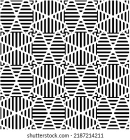 Design seamless monochrome geometric pattern. Abstract background. Vector art.Perfect for site backdrop, wrapping paper, wallpaper, textile and surface design. 