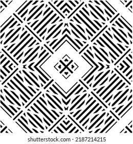 Diseño de un patrón geométrico monocromo sin fisuras. Antecedentes abstractos. Arte vectorial.Perfecto para el fondo del sitio, papel envolvente, papel tapiz, textil y diseño de superficie. 