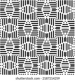 Design seamless monochrome geometric pattern. Abstract background. Vector art.Perfect for site backdrop, wrapping paper, wallpaper, textile and surface design. 