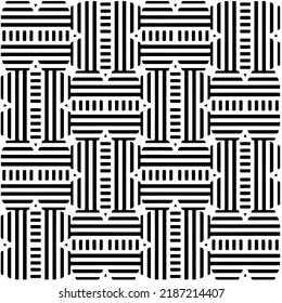 Design seamless monochrome geometric pattern. Abstract background. Vector art.Perfect for site backdrop, wrapping paper, wallpaper, textile and surface design. 