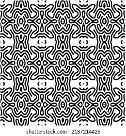 Design seamless monochrome geometric pattern. Abstract background. Vector art.Perfect for site backdrop, wrapping paper, wallpaper, textile and surface design. 