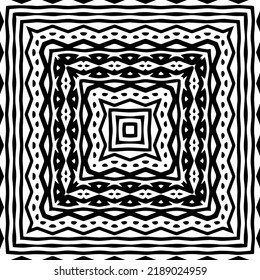 Diseño de un patrón geométrico monocromo sin fisuras. Antecedentes abstractos. Arte vectorial.Perfecto para el fondo del sitio, papel envolvente, papel tapiz, textil y diseño de superficie. 
