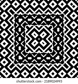 Design seamless monochrome geometric pattern. Abstract background. Vector art.Perfect for site backdrop, wrapping paper, wallpaper, textile and surface design. 
