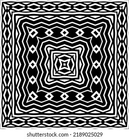 Diseño de un patrón geométrico monocromo sin fisuras. Antecedentes abstractos. Arte vectorial.Perfecto para el fondo del sitio, papel envolvente, papel tapiz, textil y diseño de superficie. 
