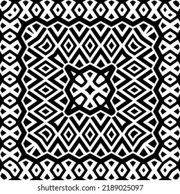 Design seamless monochrome geometric pattern. Abstract background. Vector art.Perfect for site backdrop, wrapping paper, wallpaper, textile and surface design. 
