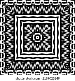 Design seamless monochrome geometric pattern. Abstract background. Vector art.Perfect for site backdrop, wrapping paper, wallpaper, textile and surface design. 
