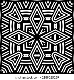 Diseño de un patrón geométrico monocromo sin fisuras. Antecedentes abstractos. Arte vectorial.Perfecto para el fondo del sitio, papel envolvente, papel tapiz, textil y diseño de superficie. 