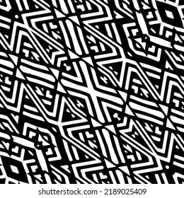 Diseño de un patrón geométrico monocromo sin fisuras. Antecedentes abstractos. Arte vectorial.Perfecto para el fondo del sitio, papel envolvente, papel tapiz, textil y diseño de superficie. 