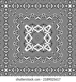 Diseño de un patrón geométrico monocromo sin fisuras. Antecedentes abstractos. Arte vectorial.Perfecto para el fondo del sitio, papel envolvente, papel tapiz, textil y diseño de superficie. 