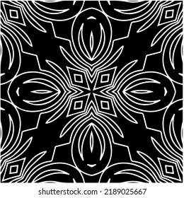 Diseño de un patrón geométrico monocromo sin fisuras. Antecedentes abstractos. Arte vectorial.Perfecto para el fondo del sitio, papel envolvente, papel tapiz, textil y diseño de superficie. 