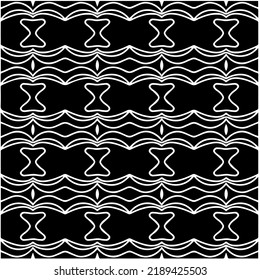 Diseño de un patrón geométrico monocromo sin fisuras. Antecedentes abstractos. Arte vectorial.Perfecto para el fondo del sitio, papel envolvente, papel tapiz, textil y diseño de superficie. 