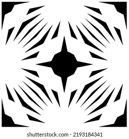 Design seamless monochrome geometric pattern. Abstract background. Vector art.Perfect for site backdrop, wrapping paper, wallpaper, textile and surface design. 