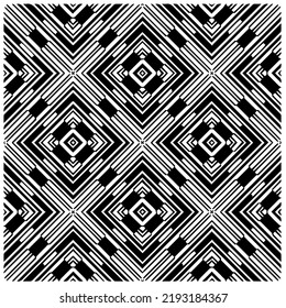 Design seamless monochrome geometric pattern. Abstract background. Vector art.Perfect for site backdrop, wrapping paper, wallpaper, textile and surface design. 