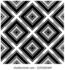 Design seamless monochrome geometric pattern. Abstract background. Vector art.Perfect for site backdrop, wrapping paper, wallpaper, textile and surface design. 