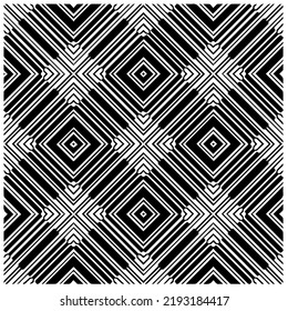 Design seamless monochrome geometric pattern. Abstract background. Vector art.Perfect for site backdrop, wrapping paper, wallpaper, textile and surface design. 