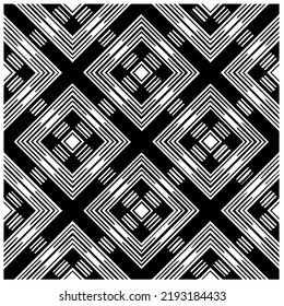 Diseño de un patrón geométrico monocromo sin fisuras. Antecedentes abstractos. Arte vectorial.Perfecto para el fondo del sitio, papel envolvente, papel tapiz, textil y diseño de superficie. 