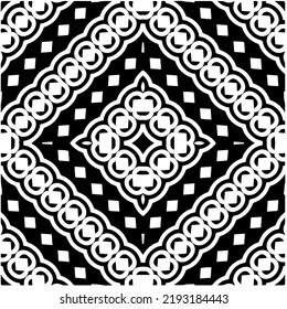 Design seamless monochrome geometric pattern. Abstract background. Vector art.Perfect for site backdrop, wrapping paper, wallpaper, textile and surface design. 