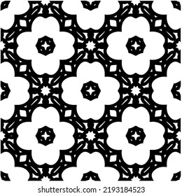 Design seamless monochrome geometric pattern. Abstract background. Vector art.Perfect for site backdrop, wrapping paper, wallpaper, textile and surface design. 