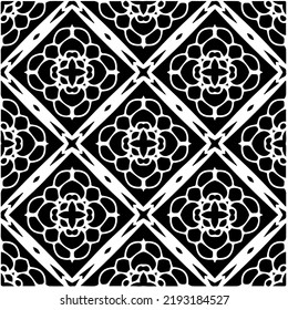 Design seamless monochrome geometric pattern. Abstract background. Vector art.Perfect for site backdrop, wrapping paper, wallpaper, textile and surface design. 