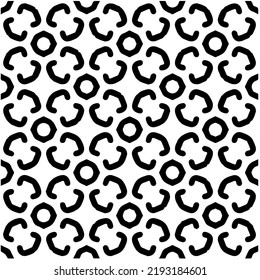 Design seamless monochrome geometric pattern. Abstract background. Vector art.Perfect for site backdrop, wrapping paper, wallpaper, textile and surface design. 
