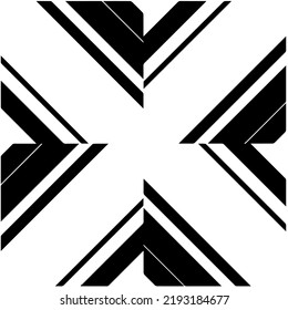 Diseño de un patrón geométrico monocromo sin fisuras. Antecedentes abstractos. Arte vectorial.Perfecto para el fondo del sitio, papel envolvente, papel tapiz, textil y diseño de superficie. 
