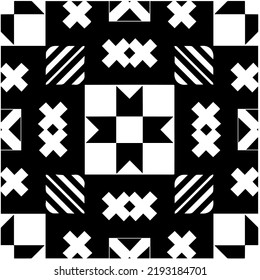 Diseño de un patrón geométrico monocromo sin fisuras. Antecedentes abstractos. Arte vectorial.Perfecto para el fondo del sitio, papel envolvente, papel tapiz, textil y diseño de superficie. 