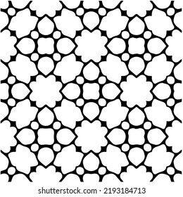 Entwurf nahtloser monochromer geometrischer Muster. Abstrakter Hintergrund. Vector art.Perfekt für Website-Hintergrund, Wickelpapier, Tapete, Textil und Oberflächendesign. 