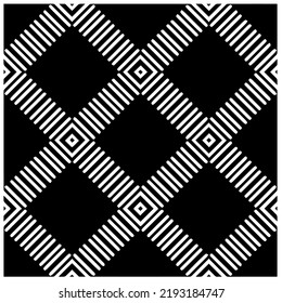 Design seamless monochrome geometric pattern. Abstract background. Vector art.Perfect for site backdrop, wrapping paper, wallpaper, textile and surface design. 