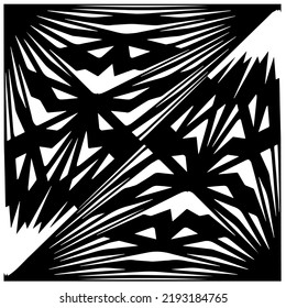 Diseño de un patrón geométrico monocromo sin fisuras. Antecedentes abstractos. Arte vectorial.Perfecto para el fondo del sitio, papel envolvente, papel tapiz, textil y diseño de superficie. 