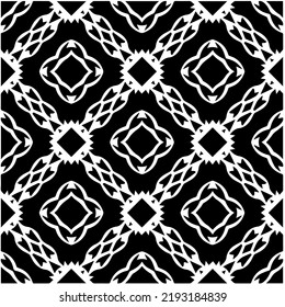 Design seamless monochrome geometric pattern. Abstract background. Vector art.Perfect for site backdrop, wrapping paper, wallpaper, textile and surface design. 
