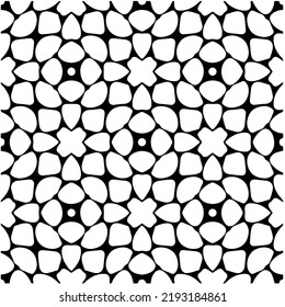 Design seamless monochrome geometric pattern. Abstract background. Vector art.Perfect for site backdrop, wrapping paper, wallpaper, textile and surface design. 