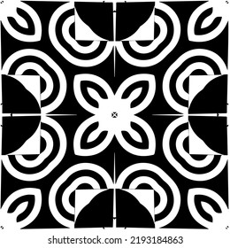 Diseño de un patrón geométrico monocromo sin fisuras. Antecedentes abstractos. Arte vectorial.Perfecto para el fondo del sitio, papel envolvente, papel tapiz, textil y diseño de superficie. 