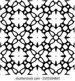 Design seamless monochrome geometric pattern. Abstract background. Vector art.Perfect for site backdrop, wrapping paper, wallpaper, textile and surface design. 