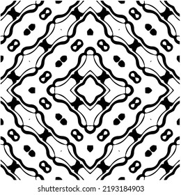 Design seamless monochrome geometric pattern. Abstract background. Vector art.Perfect for site backdrop, wrapping paper, wallpaper, textile and surface design. 
