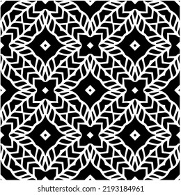 Design seamless monochrome geometric pattern. Abstract background. Vector art.Perfect for site backdrop, wrapping paper, wallpaper, textile and surface design. 