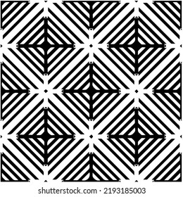 Design seamless monochrome geometric pattern. Abstract background. Vector art.Perfect for site backdrop, wrapping paper, wallpaper, textile and surface design. 