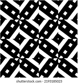 Design seamless monochrome geometric pattern. Abstract background. Vector art.Perfect for site backdrop, wrapping paper, wallpaper, textile and surface design. 