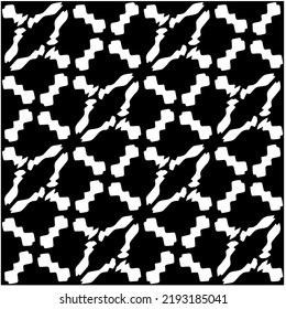 Design seamless monochrome geometric pattern. Abstract background. Vector art.Perfect for site backdrop, wrapping paper, wallpaper, textile and surface design. 
