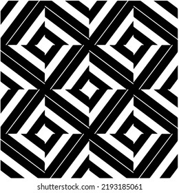 Diseño de un patrón geométrico monocromo sin fisuras. Antecedentes abstractos. Arte vectorial.Perfecto para el fondo del sitio, papel envolvente, papel tapiz, textil y diseño de superficie. 