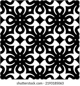 Design seamless monochrome geometric pattern. Abstract background. Vector art.Perfect for site backdrop, wrapping paper, wallpaper, textile and surface design. 

