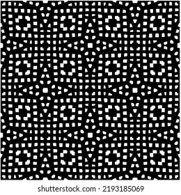 Entwurf nahtloser monochromer geometrischer Muster. Abstrakter Hintergrund. Vector art.Perfekt für Website-Hintergrund, Wickelpapier, Tapete, Textil und Oberflächendesign. 