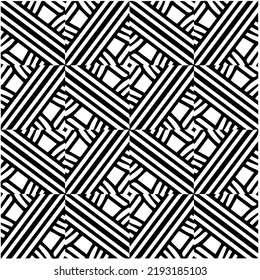 Diseño de un patrón geométrico monocromo sin fisuras. Antecedentes abstractos. Arte vectorial.Perfecto para el fondo del sitio, papel envolvente, papel tapiz, textil y diseño de superficie. 