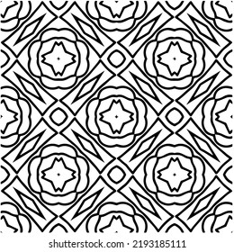 Design seamless monochrome geometric pattern. Abstract background. Vector art.Perfect for site backdrop, wrapping paper, wallpaper, textile and surface design. 