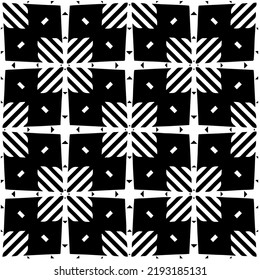 Design seamless monochrome geometric pattern. Abstract background. Vector art.Perfect for site backdrop, wrapping paper, wallpaper, textile and surface design. 